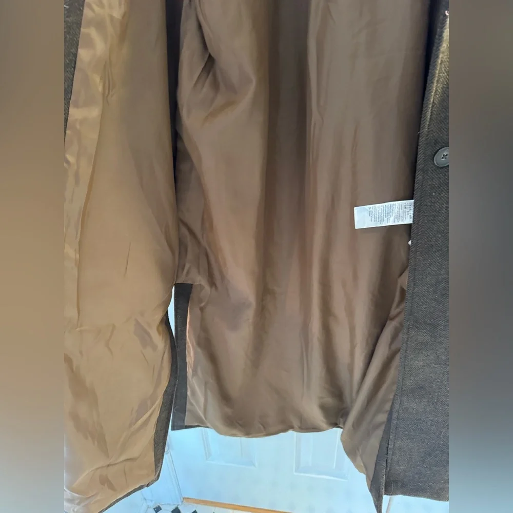 Levi Strauss brown wool blend oversized overcoat - Picture 8 of 9